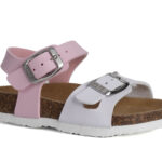 Πέδιλα Scholl παιδικά ροζ-λευκό κορίτσι
