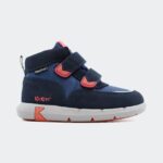 Kickers Παιδικό Sneaker High Junibo με Σκρατς για Αγόρι Navy Μπλε