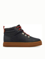 Clarks Nova Hike K Ανατομικά Δερμάτινα Παιδικά Μποτάκια με Φερμουάρ Navy Μπλε