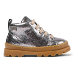 Camper Δερμάτινα Παιδικά Αρβυλάκια με Φερμουάρ Γκρι