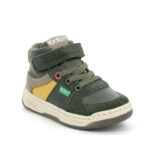 Kickers Παιδικά Sneakers High Kickalien για Αγόρι Χακί