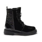 Μποτάκια αρβυλάκια δερμάτινα AMICA μόδας κορίτσι – ΜΑΥΡΟ