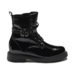 Μποτάκια αρβυλάκια δερμάτινα AMICA μόδας κορίτσι – ΜΑΥΡΟ