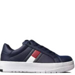 Tommy Hilfiger Παιδικά Sneakers Cut Lace-up Λευκά