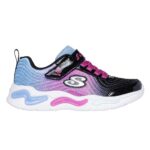 Skechers παιδικά αθλητικά με φωτάκια για κορίτσια Μαύρο 302327L-BKMT
